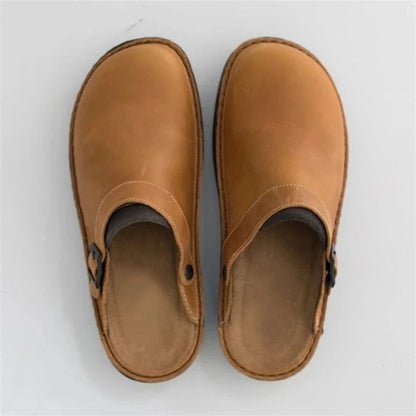 ComfortStride™ | Men's Arch Support Leather Slippers