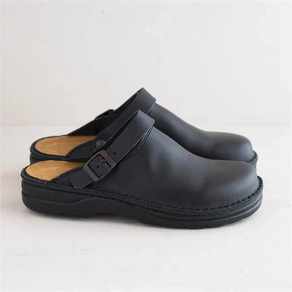 ComfortStride™ | Men's Arch Support Leather Slippers