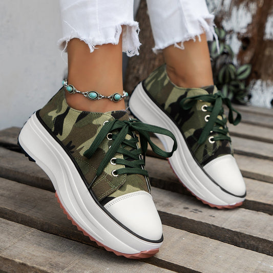 Low-top Lace Up Casual Shoes