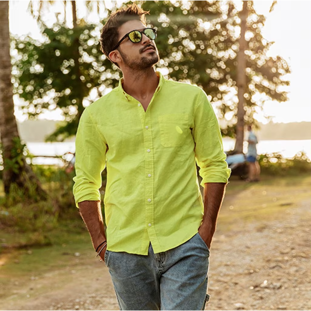 Philip™ | Long-Sleeved Cotton Linen Shirt