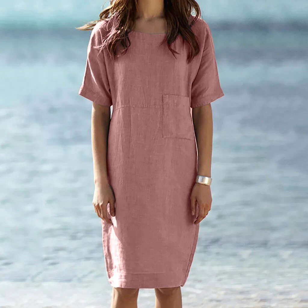 CoastalCotton Linen Harmony Dress