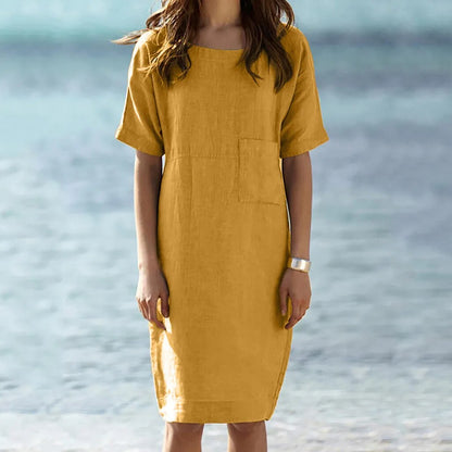 CoastalCotton Linen Harmony Dress