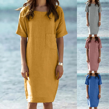 CoastalCotton Linen Harmony Dress