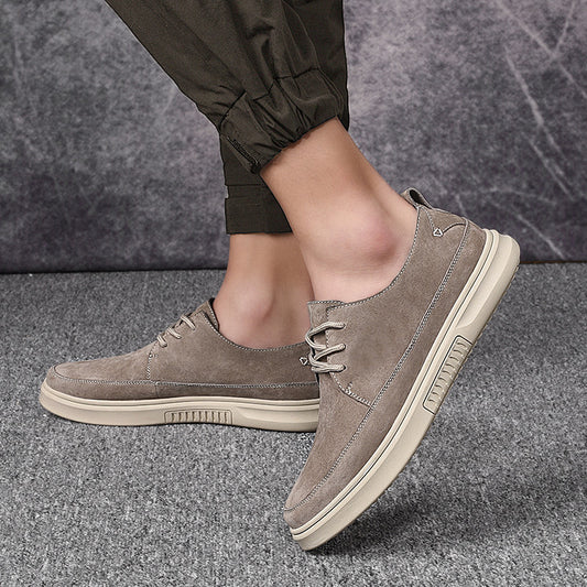 Fashion Simple Casual Low Top Lace Up Work Shoes